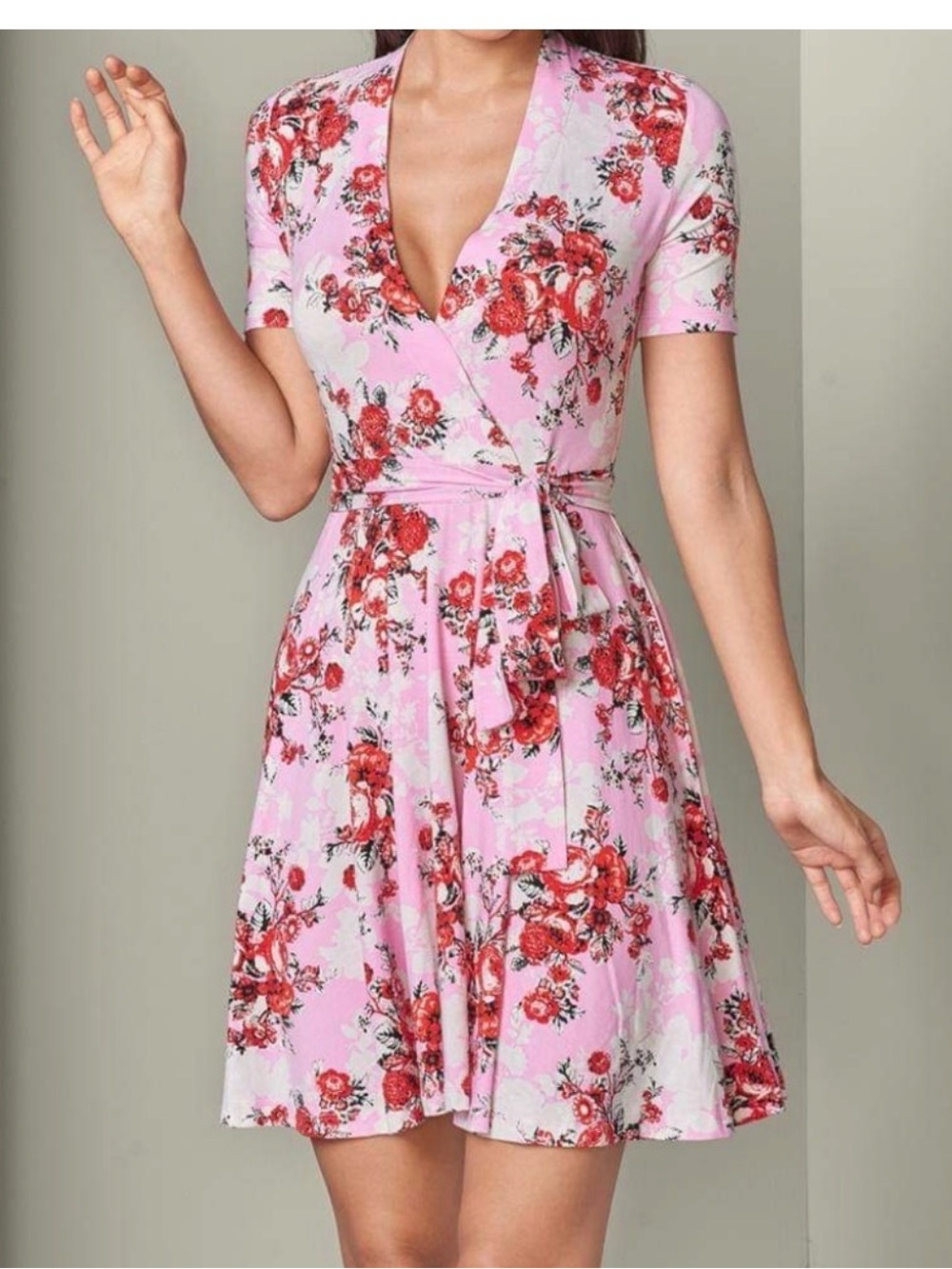Venus Floral wrap dress